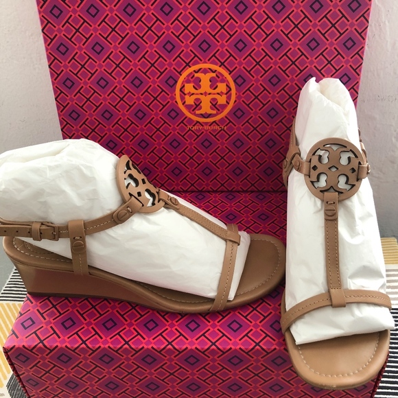 Tory Burch Shoes - Tory Burch Miller Logo 60mm Wedge Heel Style 33732